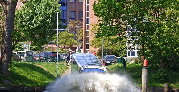 Lübeck: 1-stündige Splash Bus Stadtführung