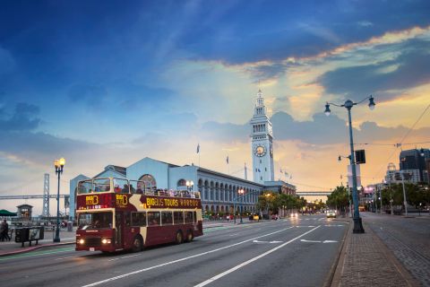 San Francisco: tour panoramico al tramonto in autobus scoperto