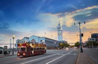 San Francisco: Panoramatour zum Sonnenuntergang mit dem Open-Top-Bus
