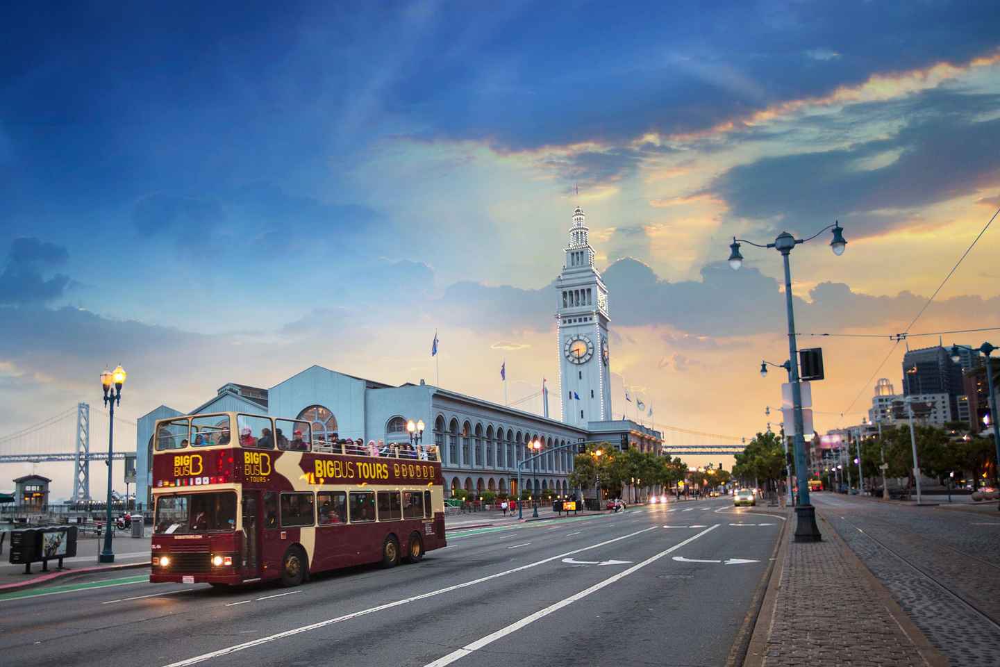 san francisco: panoramic sunset tour by open-top bus