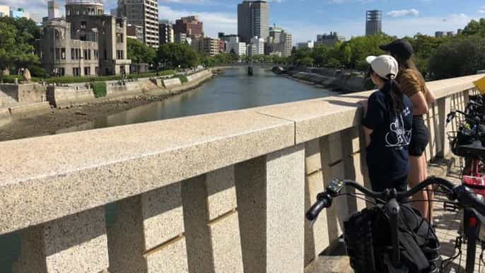 hiroshima cycling tour with local guide