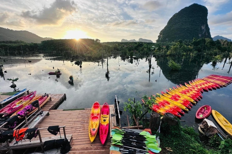Krabi kajakken en zwemmen clongrood TourVanuit Ao Nang: Klong Wortelkanaal rondleiding per kajak