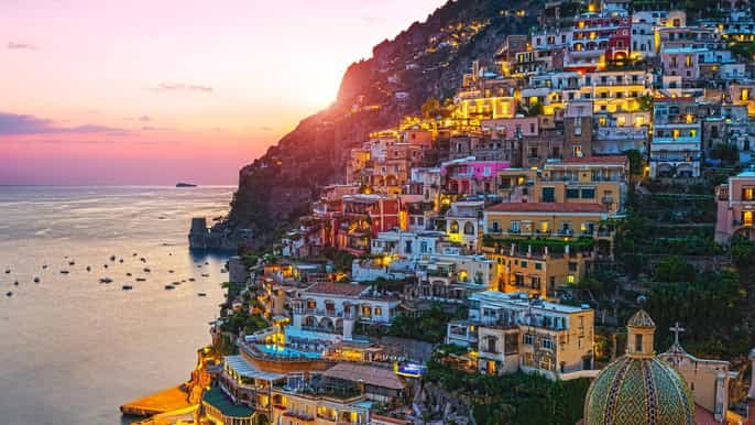 sorrento semiprivate positano by night tour