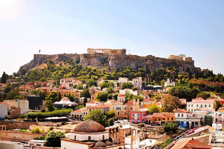 Marchés, ruines et Athènes antique avec un localVisite privée à pied