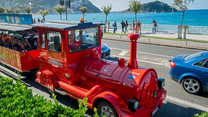 san sebastian hopon hopoff city tour train