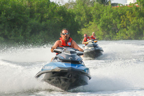 Cancún: passeio guiado de jet ski no mangue