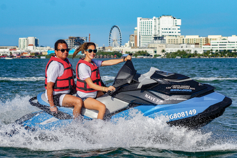 Cancún: passeio guiado de jet ski no mangue