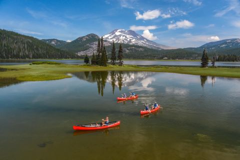 Bend: Half-Day Brews & Views Canoe Tour on the Cascade Lakes