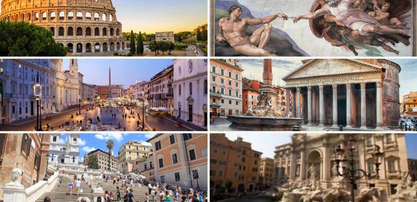 Rom: Plätze, Vatikan & Colloseum Tour, Mittagessen & Transfers
