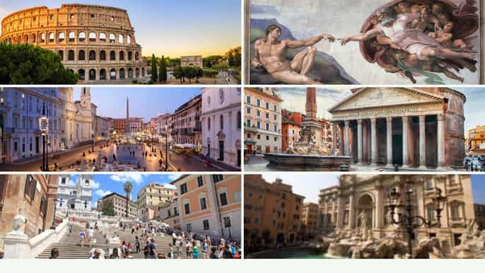 roma excursão de 1 dia com carro de luxo guia ingressos e almoço