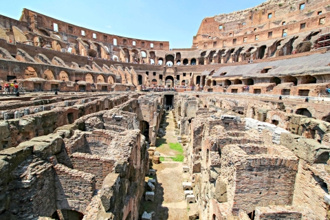 Rome : souterrains du Colisée, arènes et Forum romainVisite en français - souterrains et arène