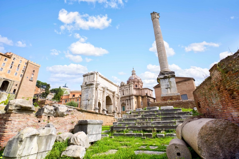 Rome : souterrains du Colisée, arènes et Forum romainVisite privée en portugais - souterrain, arène et forum