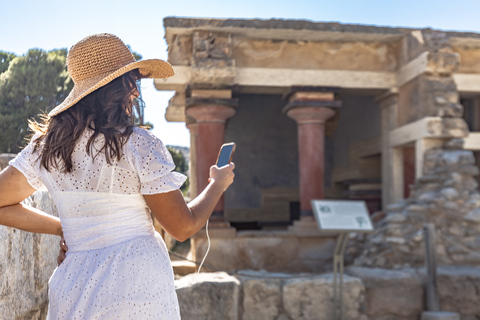 Creta: Palácio de Knossos: ingresso eletrônico e guia de áudio opcionalIngresso para o Palácio de Knossos e 2 audioguias