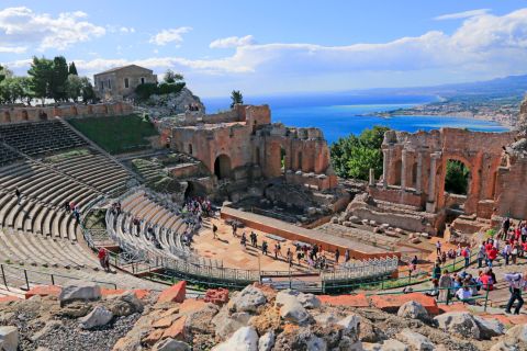 From Tropea: Full-Day Tour to Taormina in Sicily