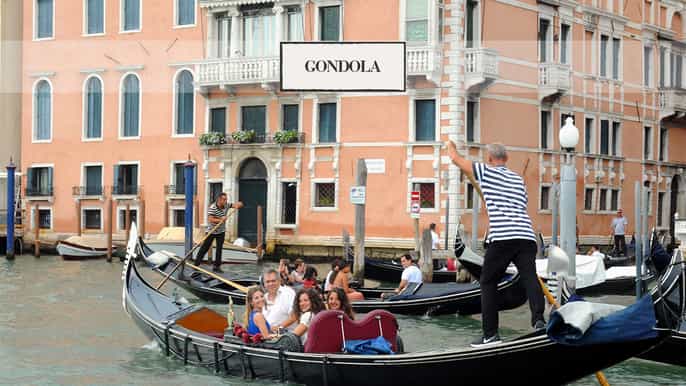venedig canal grande gondelfahrt mit kommentar
