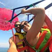 Corfù: Esperienza di parasailing per 2 persone a Sidari ...