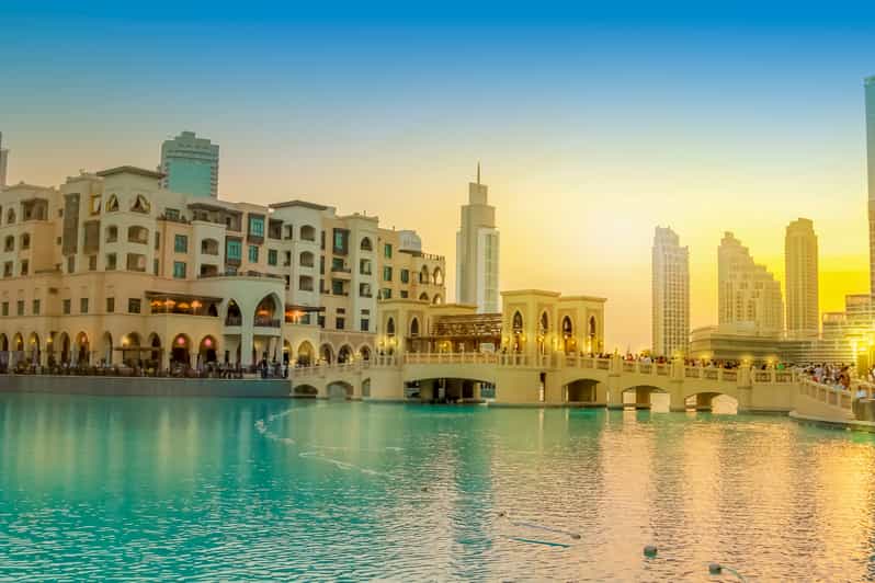 Dubai Fountain Show and Burj Lake Ride by Traditional Boat GetYourGuide