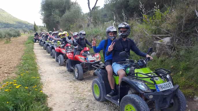 mallorca quad adventure tour with cliff jumping