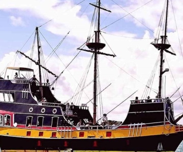 San Agustín: Crucero en busca del tesoro con espectáculo a bordo