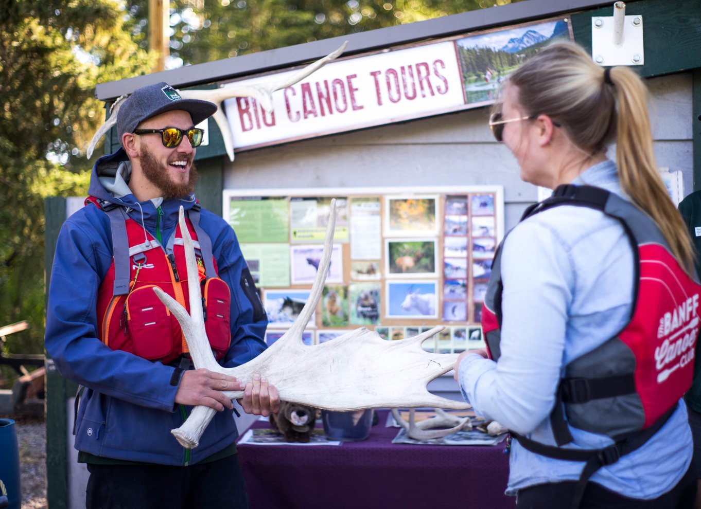 Banff: Dyreliv på Bow River – stor kanotur