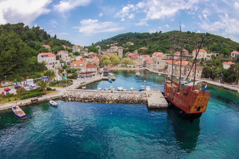Dubrovnik: dagcruise op de Elaphite-eilanden op een Karaka-schipElafiti-eilanden Cruise vanuit Dubrovnik met hotelovername