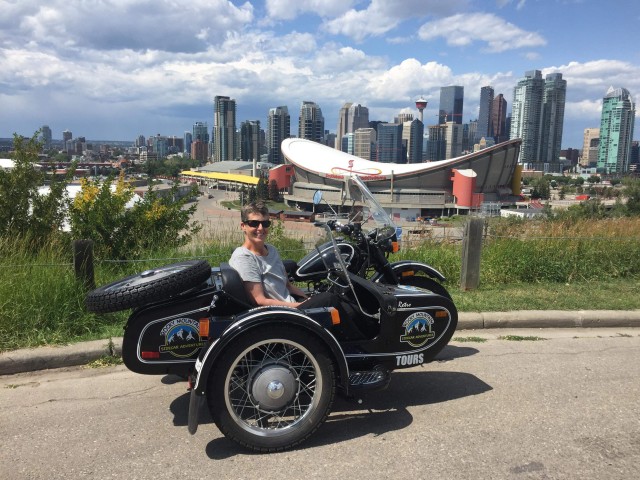 Visit Calgary City Tour by Vintage-Style Sidecar Motorcycle in Calgary