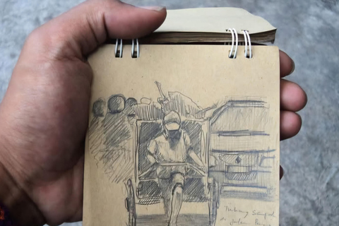 TravelSketch Yogyakarta: tour guiado a pie y dibujo