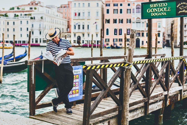 Venedig: Vandring och gondolturVenedig: Vandringstur och gondoltur på spanska