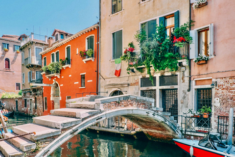 Venedig: Vandring och gondolturVenedig: Promenad &amp; Gondoltur på tyska