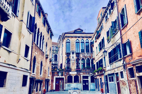 Venedig: Vandring och gondolturVenedig: Promenad &amp; Gondoltur på tyska