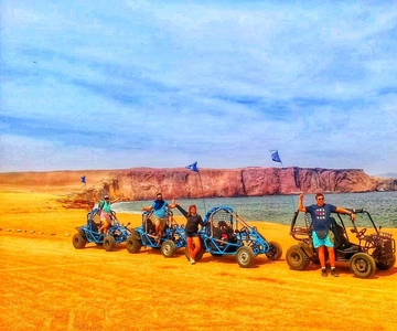 Mini Buggy GO KART in Paracas Nationaal Reservaat