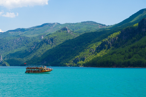 Desde Alanya: paseo en barco por el cañón verde con almuerzo buffetOpción estándar