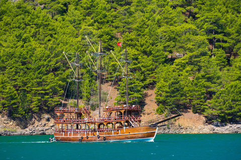 Desde Alanya: paseo en barco por el cañón verde con almuerzo buffetOpción estándar