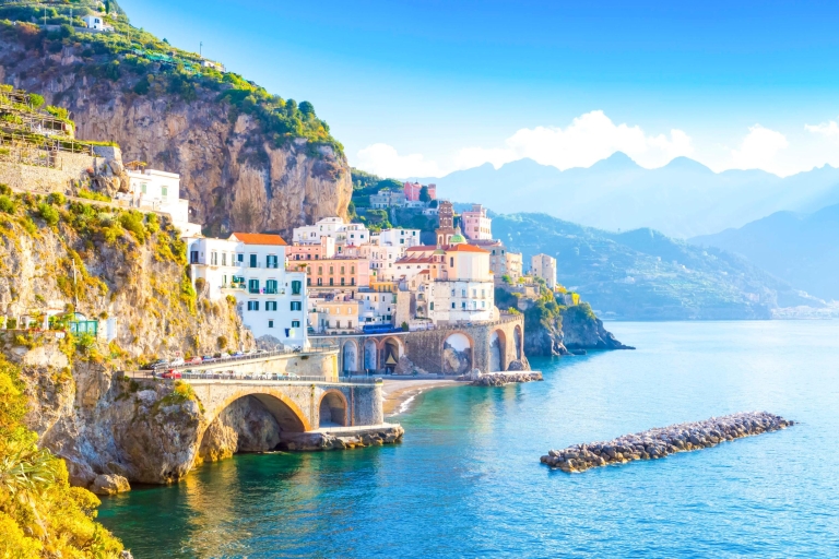 Desde Nápoles: excursión de 1 día por la costa AmalfitanaCosta de Amalfi: tour y crucero en grupo