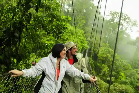 Depuis La Fortuna : Promenade guidée par un naturaliste sur les ponts suspendus