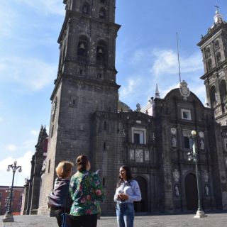 Puebla: Halbtägige private Stadtrundfahrt mit Transport