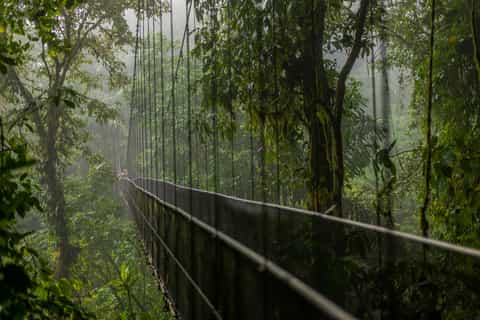 La Fortuna Waterfall, Volcano and Hanging Bridges Combo