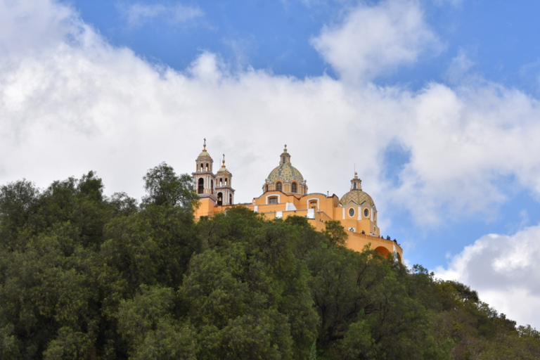 From Puebla: Cholula Pyramid and Churches all included