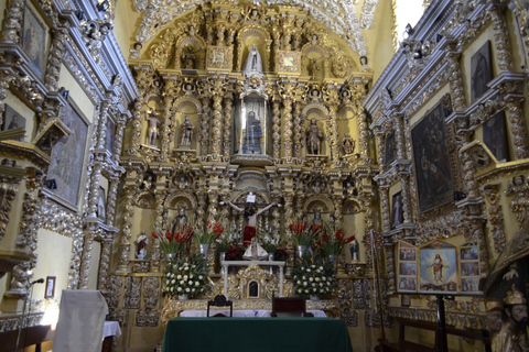 From Puebla: Cholula Pyramid and Churches all included