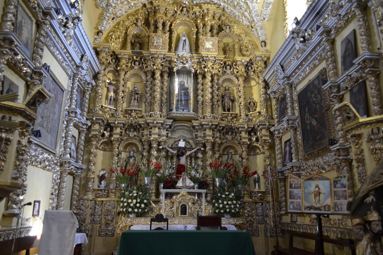 From Puebla: Cholula Pyramid and Churches all included