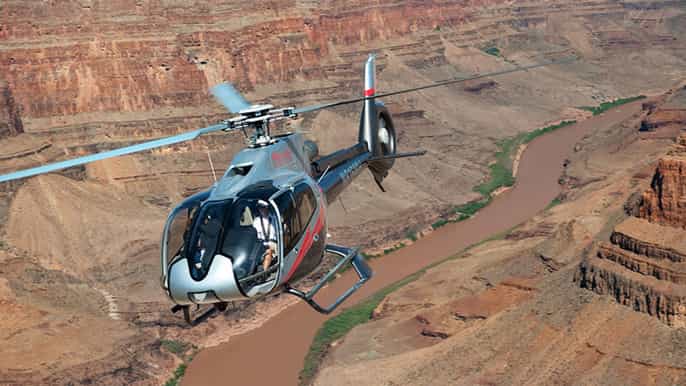 excursão de helicóptero e pouso na borda oeste do grand canyon