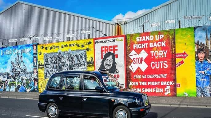 belfast political taxi tour