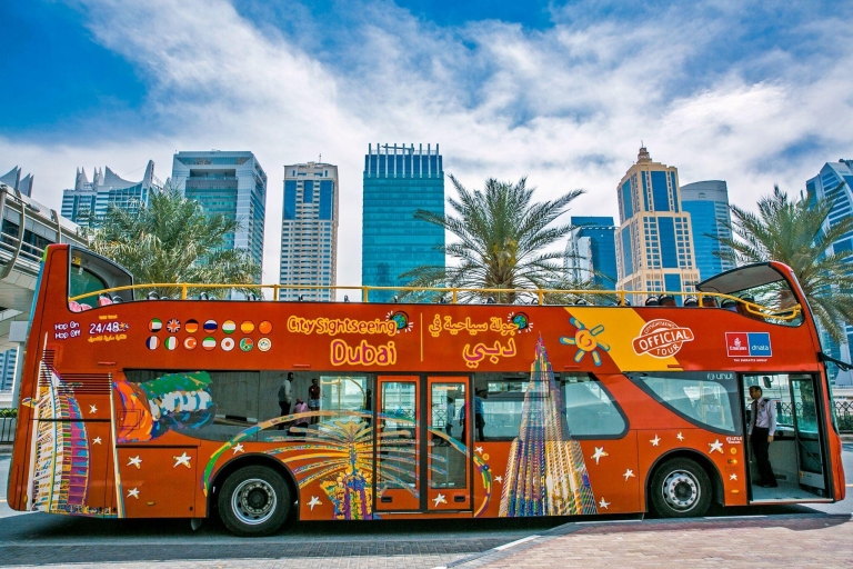 Dubai: hop on, hop off-bustour van 24, 48 of 72 uurDubai hop on, hop off-tour: 48-uurs-standaardticket
