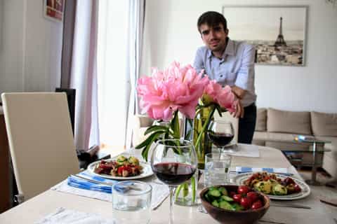 moscow traditional frenchrussian dinner in a locals home