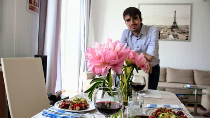 moscow traditional frenchrussian dinner in a locals home