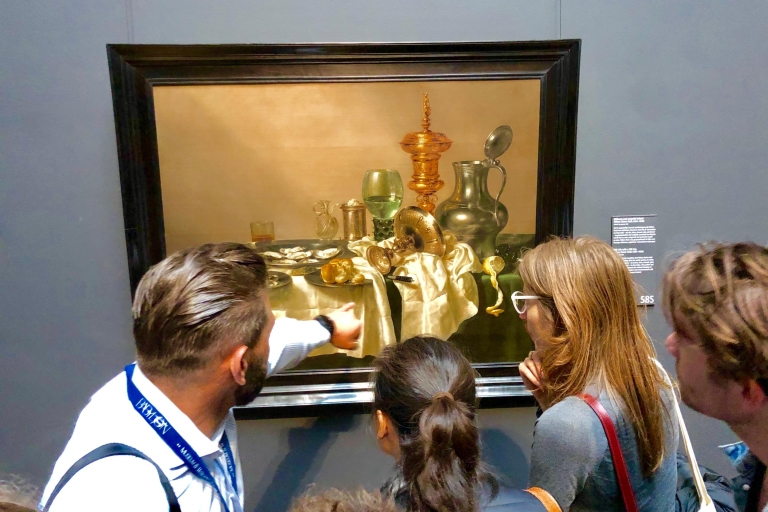 Amsterdam: Historyczna wycieczka po mieście z wizytą w RijksmuseumNon-Private Tour po angielsku