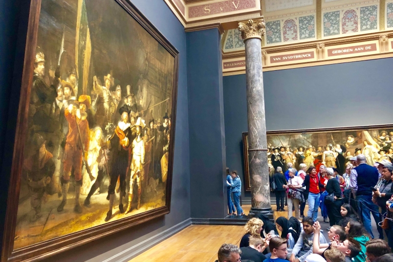 Amsterdam: Historical City Tour with Rijksmuseum Visit Private Tour in French