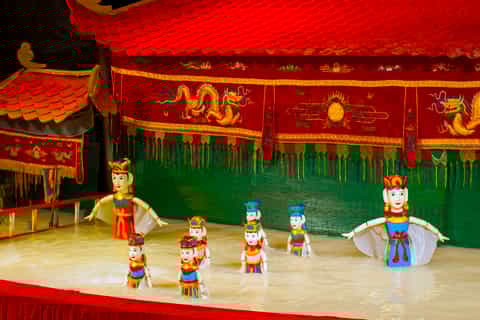 hanoi night market tour water puppet show and dinner