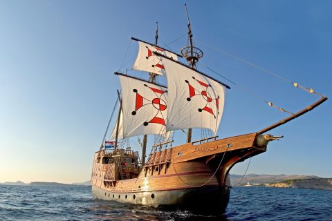 Dubrovnik: crucero de las islas Elafiti en barco karaka