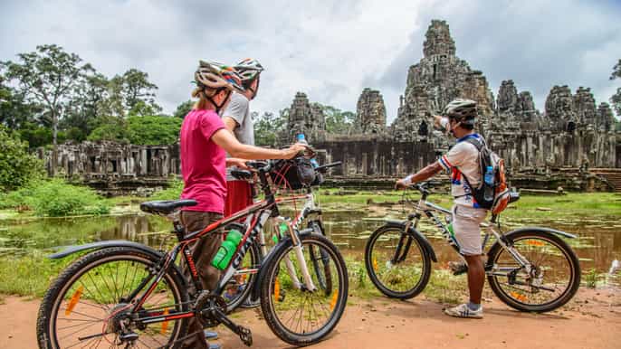 angkor sunrise bike tour with jungle breakfast lunch